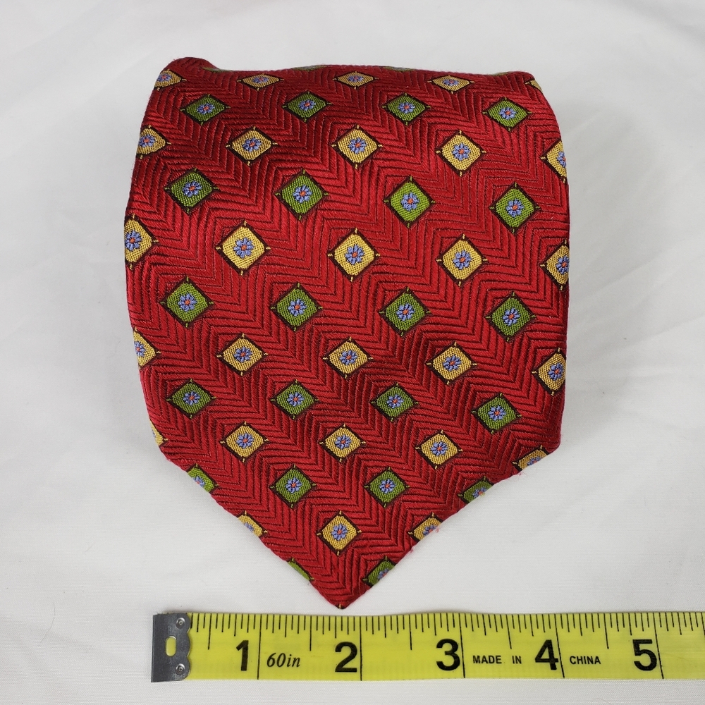 Robert Talbott Red Best of Class Silk Tie - Picture 6 of 6